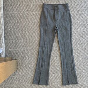 Anthropologie Gray Flared Knit Pants